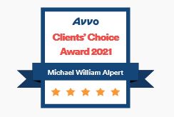 AVVO Client Choice Award 2021 - Michael W. Alpert